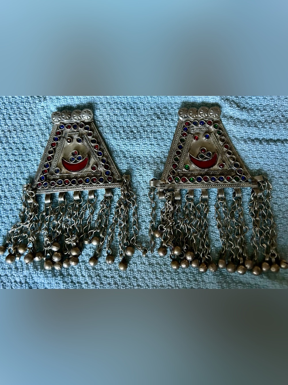 2 Large Afghani Kuchi Pendants